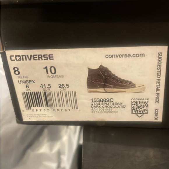 Converse X John Varvatos Chuck Taylor All Star Dark Chocolate Split Seam - Picture 3 of 8